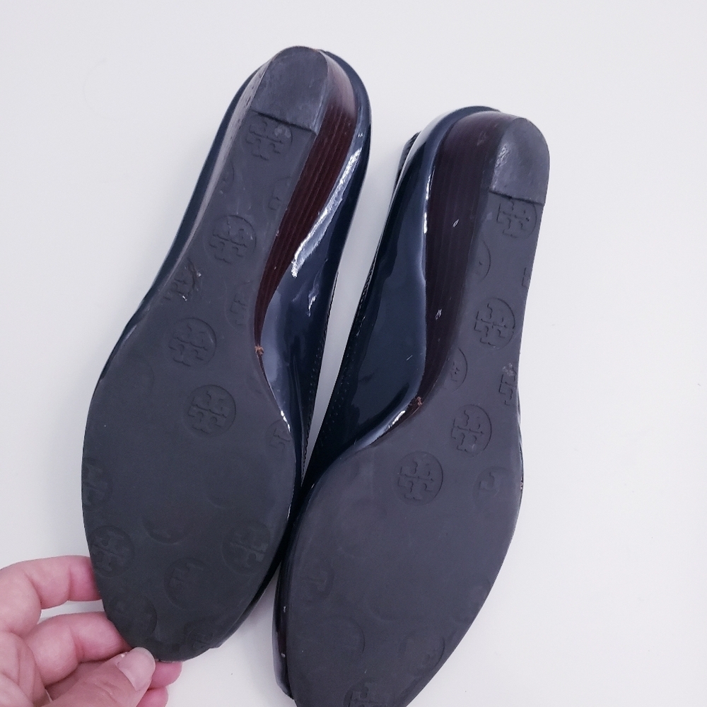 Tory Burch Sally 2 Mini Wedge Open Toe - Picture 4 of 6